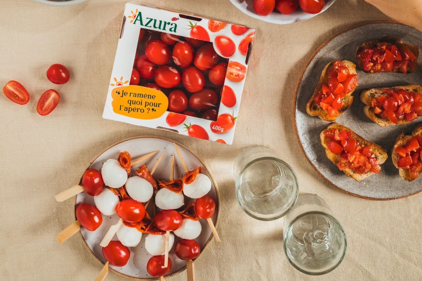 Snacking tomatoes skewers - Azura